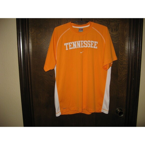 Mens Nike Tennessee Volunteers Orange & White Fit Dry Gray Tag T-Shirt Size L - Picture 1 of 3